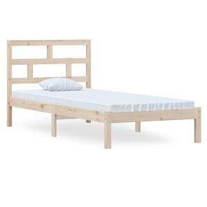 vidaXL Estructura de cama madera maciza de pino 100x200 cm