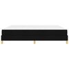 vidaXL Cama tipo Box Spring con colch&oacute;n Negro 200 x 200 cm tela