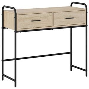 vidaXL Mesa Consola Roble Sonoma 90 x 33 x 80,5 cm
