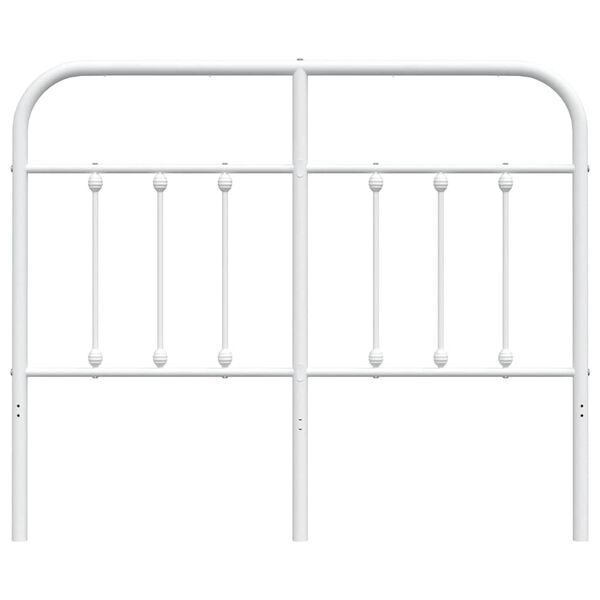 vidaXL Cabecero de metal blanco 120 cm