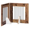 vidaXL Puerta para perros plegable con soportes 2 pcs 120,5 cm