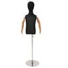 vidaXL Maniqu&iacute; Ajustable de 120-150 cm con Base Unisex PP Negro
