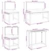 vidaXL Juego Bistro de Jardín 4 pcs Marrón madera maciza de acacia
