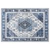 vidaXL Alfombra ORIZ Azul Oscuro 140 x 200 cm 100% Poli&eacute;ster