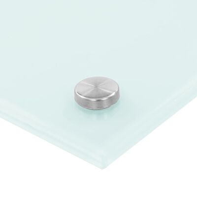 vidaXL Protección salpicaduras cocina vidrio templado blanco 100x40 cm