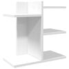 vidaXL Organizador escritorio madera ingenier&iacute;a blanco 42x21,5x42 cm
