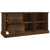 vidaXL Mueble de TV madera contrachapada marr&oacute;n roble 102x35,5x47,5 cm