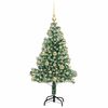 vidaXL &Aacute;rbol de Navidad Artificial Nevado con Luz LED Verde y 120 cm