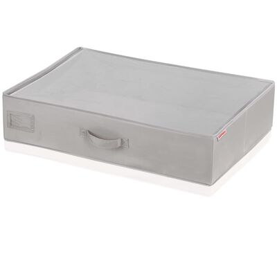 Leifheit Caja de almacenaje bajo la cama pequeña gris 64x45x15cm 80014