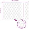 vidaXL Poste de Valla Plateado 50 x 0,6 m (malla de 50 mm) Acero