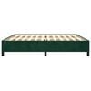 vidaXL Estructura cama sin colch&oacute;n terciopelo verde oscuro 200x200 cm