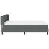 vidaXL Cama tipo Box Spring Gris oscuro 200 x 140 cm Poli&eacute;ster