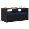 vidaXL Mesa de Caf&eacute; Roble Negro 90 x 50 x 45 cm Madera de ingenier&iacute;a
