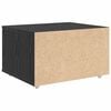 vidaXL Gabinete con cajones con rueda Negro 55 x 45 x 33.5 cm