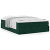 vidaXL Estructura cama otomana colch&oacute;n terciopelo verde oscuro