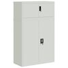 vidaXL Armario archivador de acero gris claro 90x40x145 cm