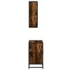 vidaXL Set de muebles ba&ntilde;o 2 pzas madera contrachapada roble ahumado