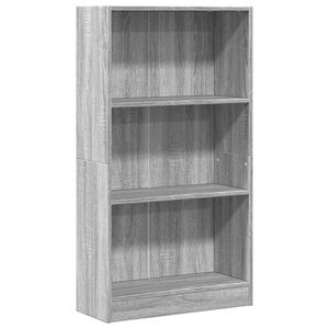 vidaXL Estanter&iacute;a de madera de ingenier&iacute;a gris Sonoma 60x24x109 cm