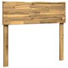 vidaXL Cabecero con borde natural ROSTOCK Blanco 75 cm