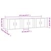 vidaXL Muebles para TV de pared 3 uds roble ahumado 57x34,5x40 cm