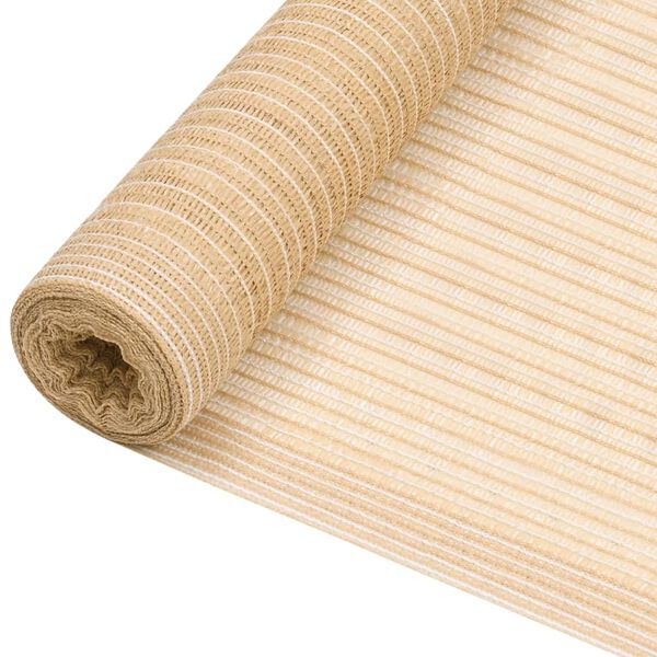 vidaXL Red de privacidad HDPE beige 1,8x25 m 195 g/m&sup2;