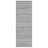 vidaXL Mueble zapatero madera contrachapada gris Sonoma 59x17x169 cm