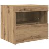 vidaXL Armario de Noche Roble artisan 50 x 40 x 45 cm