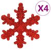 vidaXL Juego de bolas Navidad 112 pzas poliestireno rojo/verde/dorado