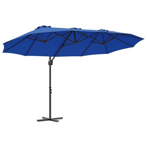 vidaXL Parasol de jardín tipo cantilever Azul celeste