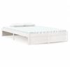 vidaXL Estructura de cama sin colch&oacute;n madera maciza blanco 120x200 cm