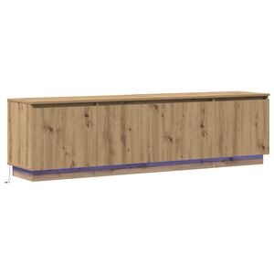 vidaXL Gabinete de TV Roble artesanal 180 x 38 x 49 cm