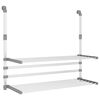 vidaXL Tendedero para balc&oacute;n aluminio 89x25x(60-95) cm
