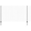 vidaXL Valla con Poste Gris