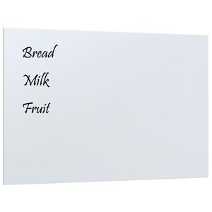 vidaXL Pizarra magn&eacute;tica de pared vidrio templado blanco 60x40 cm