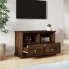 vidaXL Mueble para TV madera contrachapada marr&oacute;n roble 80x35x50 cm