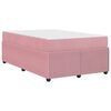 vidaXL Estructura de cama con colch&oacute;n Rosa 120 x 190 cm Terciopelo