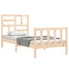 vidaXL Estructura de cama sin colchón madera maciza de pino 90x200 cm