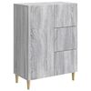 vidaXL Aparador Gris Sonoma 66 x 34,5 x 90 cm Madera de Ingenier&iacute;a