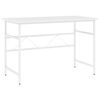 vidaXL Escritorio para ordenador de MDF y metal blanco 105x55x72 cm