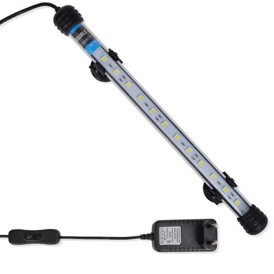 vidaXL Lámpara LED para acuario blanca 28 cm
