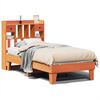 vidaXL Estructura de cama sin colch&oacute;n madera maciza marr&oacute;n 75x190 cm