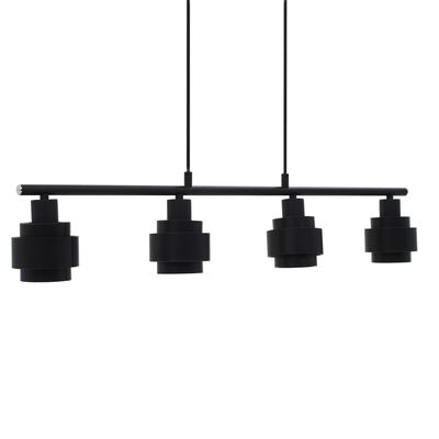 vidaXL Lámpara de techo negro 82 cm E14
