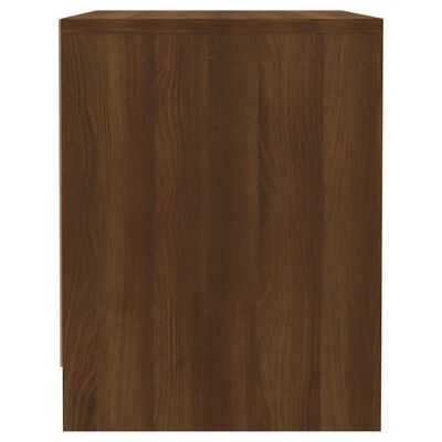 vidaXL Mesita de noche madera de ingeniería marrón roble 45x34x44,5 cm