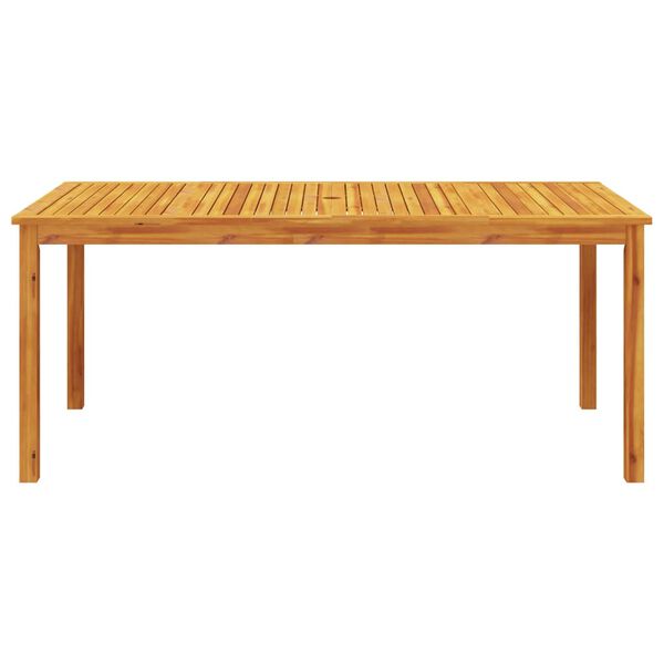 vidaXL Juego de comedor de jardín 9 piezas 180x90x75 cm madera maciza de acacia
