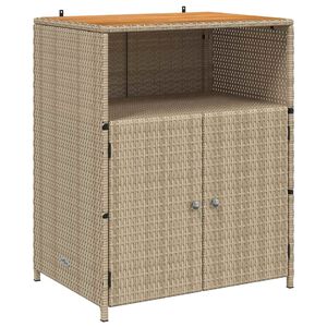 vidaXL Armario Beige 70 x 50 x 87 cm Poli&eacute;ster y Ratten Roly