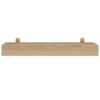 vidaXL Estantes de pared 2 unidades madera maciza de teca 60x15x4 cm