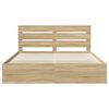 vidaXL Estructura de cama Sonoma 180 x 200 cm Madera de pino macizo