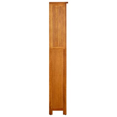 vidaXL Estantería de 5 niveles de madera maciza de roble 45x22x140 cm