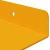 vidaXL Estante flotante 4 pcs Amarillo Mostaza 40 x 18 x 2,5 cm Acero
