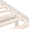 vidaXL Estructura de cama individual madera maciza blanco 75x190 cm